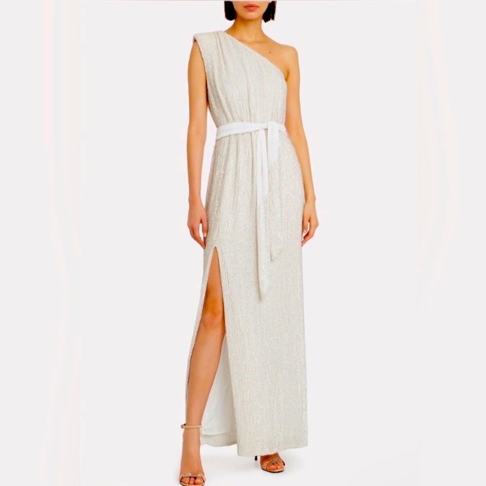 Retrofete White Sequin Dress sz Small